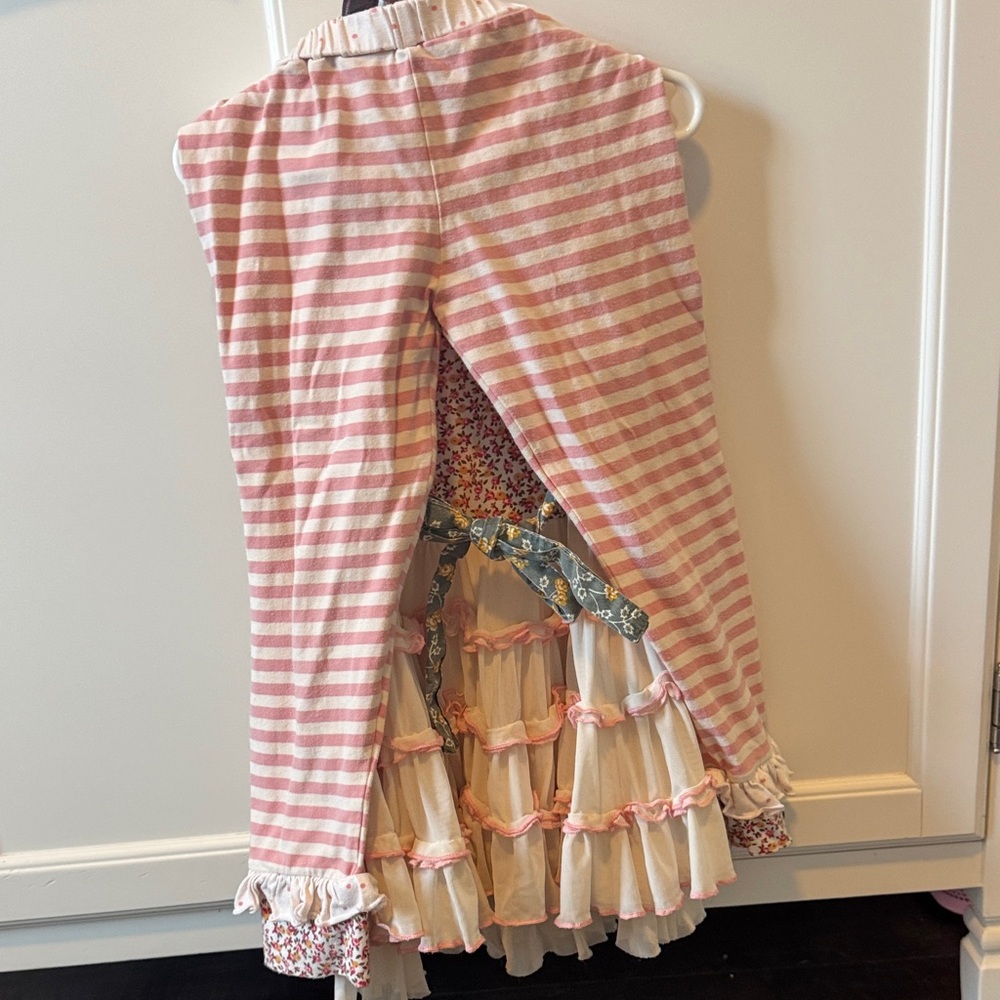 Mustard Pie Pink and Cream Floral Kids Matching Set - Picture 5 of 5